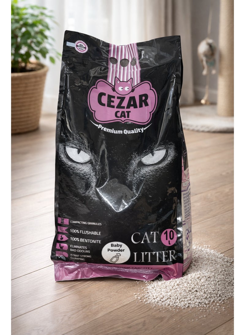 Cezar Cat Litter – 10 Liters – 100% Bentonite - Image 2